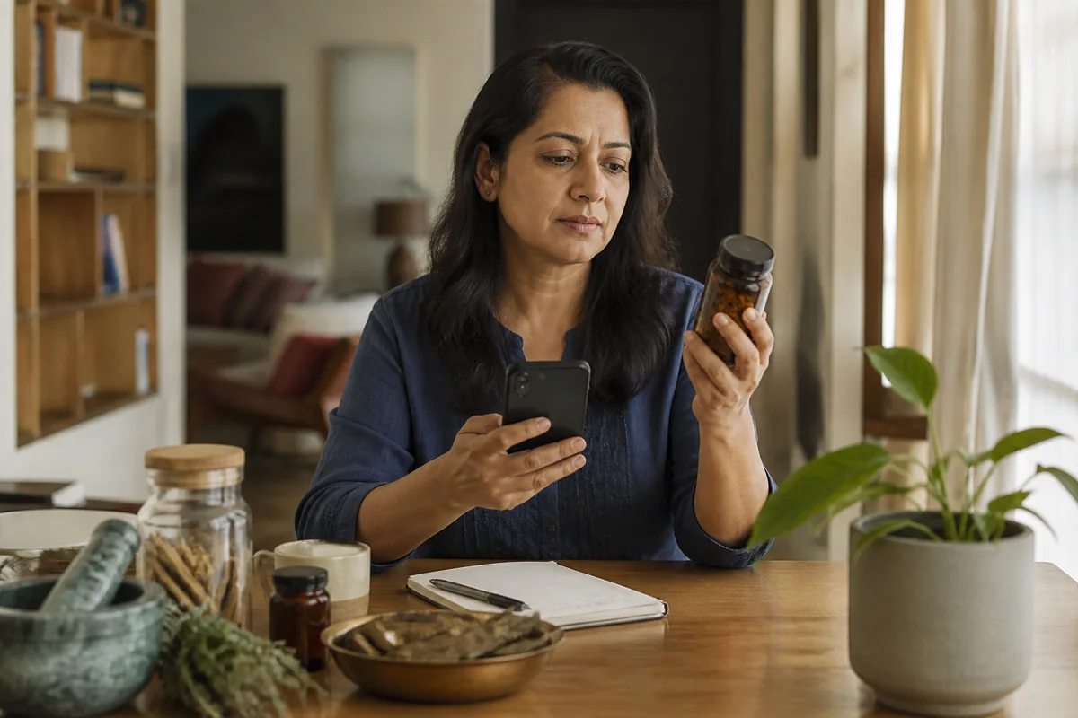 Indian women and supplements